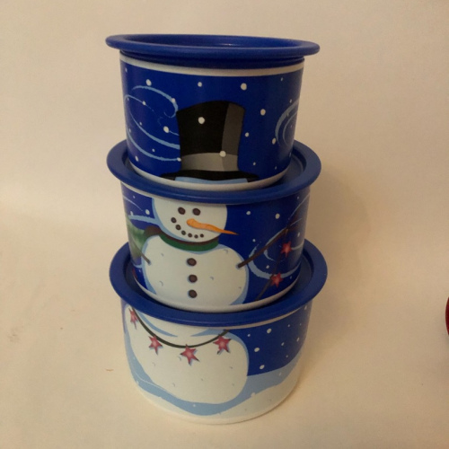 Vorratdosen Rund Schneemann