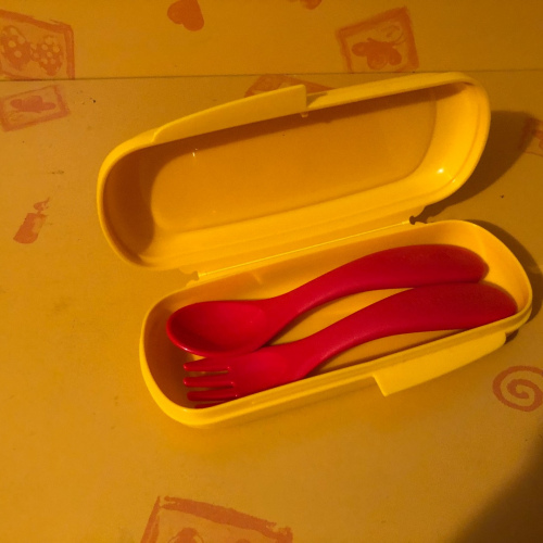 Snack-Box mit Kinderbesteck